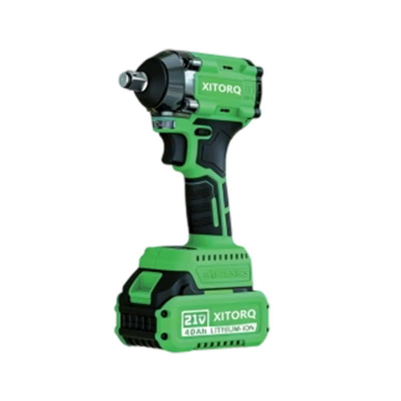 Llave de impacto sin escobillas de iones de litio de 21 V XJ.523 (trabajo pesado): torque de 350 N·m, ajustable en 4 velocidades